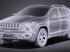 Jeep Cherokee Euro 2015 vray Model 3D