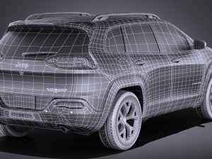 Jeep Cherokee Euro 2015 vray Model 3D