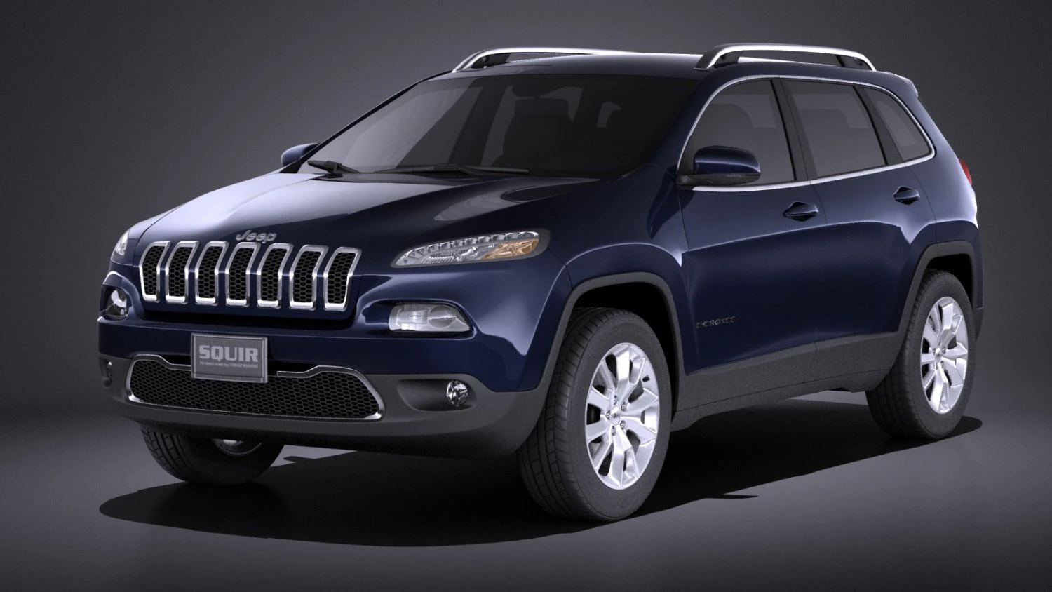 Jeep Cherokee Limited 2016 vray 3D Model .c4d .max .obj .3ds .fbx .stl .blend 