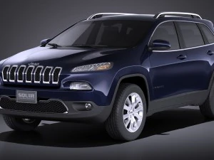 Jeep Cherokee Limited 2016 vray 3D Model