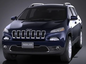 Jeep Cherokee Limited 2016 vray 3D Model