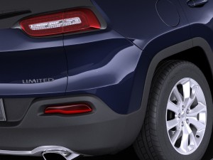 Jeep Cherokee Limited 2016 vray 3D Модель
