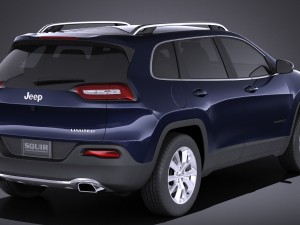 Jeep Cherokee Limited 2016 vray 3D Модель