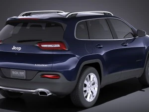 Jeep Cherokee Limited 2016 vray 3D Model