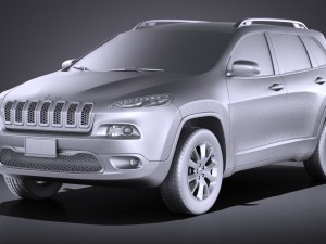 Jeep Cherokee Limited 2016 vray 3D Модель