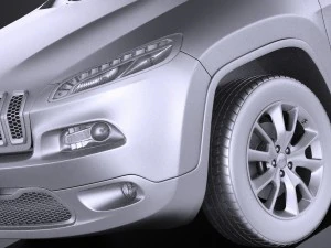 Jeep Cherokee Limited 2016 vray 3D Model