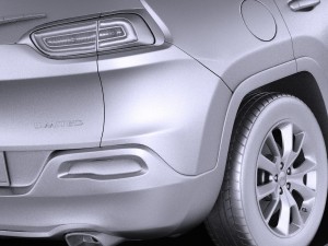 Jeep Cherokee Limited 2016 vray 3D Модель