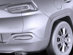 Jeep Cherokee Limited 2016 vray 3D Model