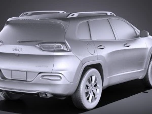 Jeep Cherokee Limited 2016 vray 3D Model