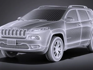 Jeep Cherokee Limited 2016 vray 3D Model