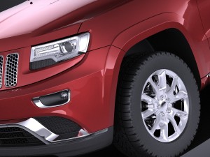 Jeep Grand Cherokee 2016 vray Model 3D