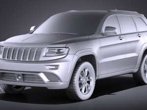 Jeep Grand Cherokee 2016 vray Model 3D