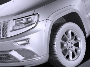 Jeep Grand Cherokee 2016 vray Model 3D