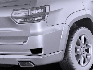 Jeep Grand Cherokee 2016 vray Model 3D