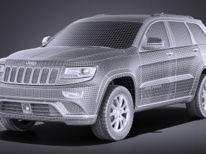 Jeep Grand Cherokee 2016 vray Model 3D