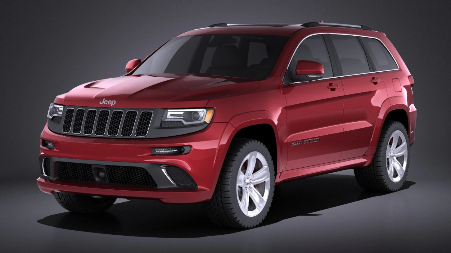 Jeep Grand Cherokee SRT 2016 vray 3D Model .c4d .max .obj .3ds .fbx .stl .blend 