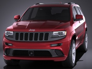 Jeep Grand Cherokee SRT 2016 vray Modelo 3D