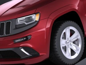 Jeep Grand Cherokee SRT 2016 vray 3D Model