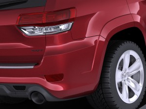 Jeep Grand Cherokee SRT 2016 vray Modelo 3D