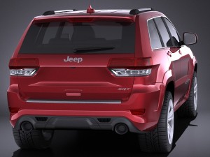 Jeep Grand Cherokee SRT 2016 vray Modelo 3D
