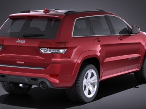 Jeep Grand Cherokee SRT 2016 vray Modelo 3D