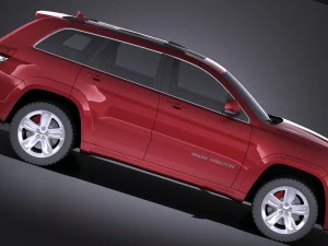 Jeep Grand Cherokee SRT 2016 vray 3D Model