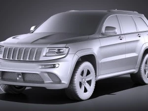 Jeep Grand Cherokee SRT 2016 vray 3D Model