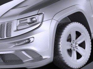 Jeep Grand Cherokee SRT 2016 vray Modelo 3D