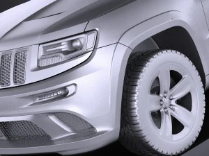Jeep Grand Cherokee SRT 2016 vray 3D Model