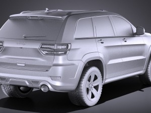 Jeep Grand Cherokee SRT 2016 vray Modelo 3D