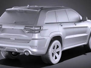 Jeep Grand Cherokee SRT 2016 vray 3D Model