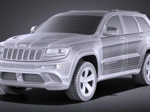 Jeep Grand Cherokee SRT 2016 vray 3D Model
