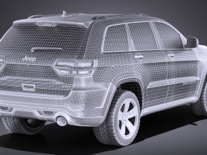 Jeep Grand Cherokee SRT 2016 vray Modelo 3D