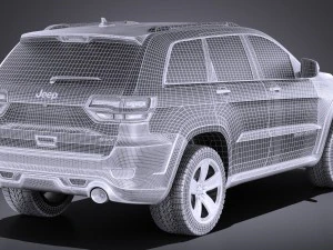 Jeep Grand Cherokee SRT 2016 vray 3D Model