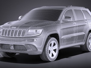 Jeep Grand Cherokee SRT 2016 vray Modelo 3D