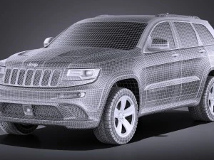 Jeep Grand Cherokee SRT 2016 vray 3D Model