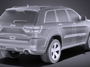 Jeep Grand Cherokee SRT 2016 vray Modelo 3D