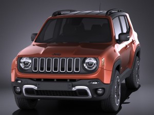 Jeep Renegade 2017 vray 3Dモデル