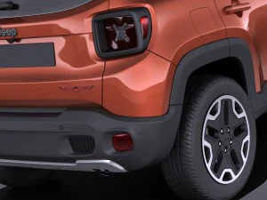 Jeep Renegade 2017 vray 3D Model