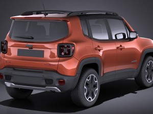 Jeep Renegade 2017 vray 3Dモデル