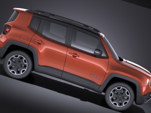 Jeep Renegade 2017 vray 3Dモデル