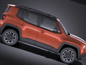 Jeep Renegade 2017 vray 3D Model