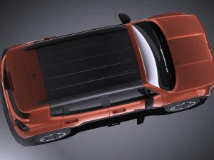 Jeep Renegade 2017 vray 3D Model