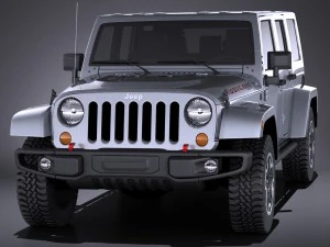 Jeep Wrangler Rubicon 2016 vray 3D Model