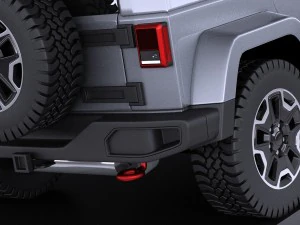 Jeep Wrangler Rubicon 2016 vray 3D Model