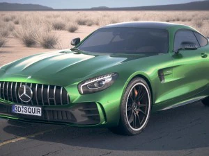 Mercedes-Benz AMG GT R 2017 Est&uacute;dio Deserto Modelo 3D