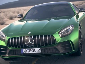 Mercedes-Benz AMG GT R 2017 Est&uacute;dio Deserto Modelo 3D