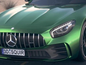 Mercedes-Benz AMG GT R 2017 Est&uacute;dio Deserto Modelo 3D