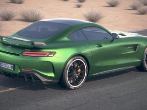 Mercedes-Benz AMG GT R 2017 Est&uacute;dio Deserto Modelo 3D