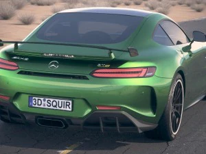 Mercedes-Benz AMG GT R 2017 Est&uacute;dio Deserto Modelo 3D